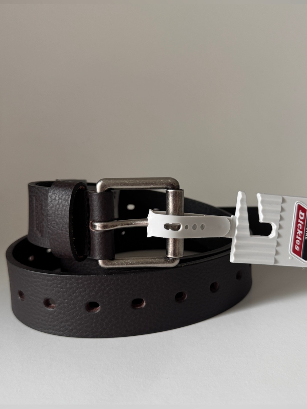 Genuine Dickies Men’s Brown Leather Work Belt Size 46-48 NWT
